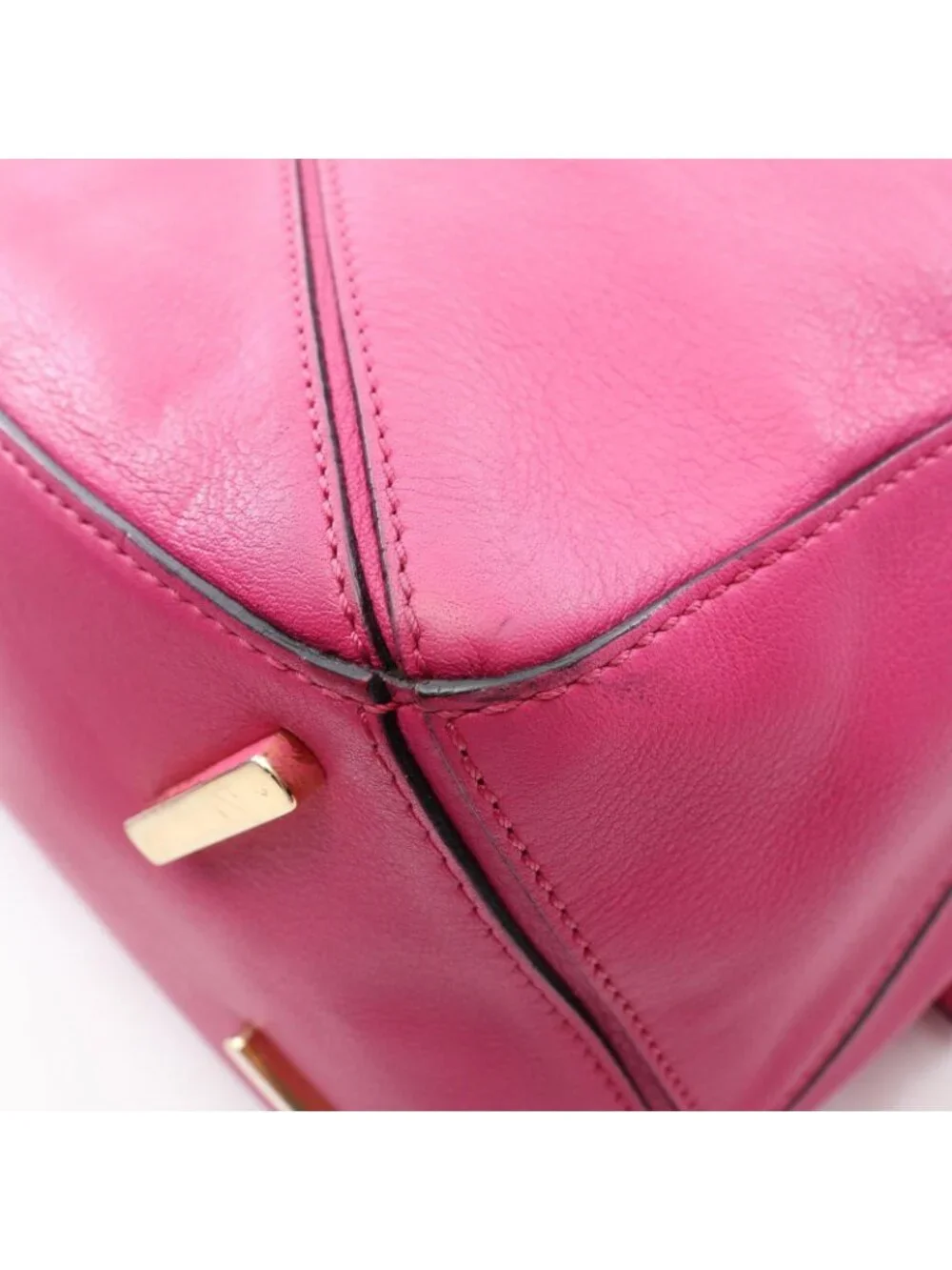 Loewe Handbag Puzzle Bag 2-Way Magenta Leather